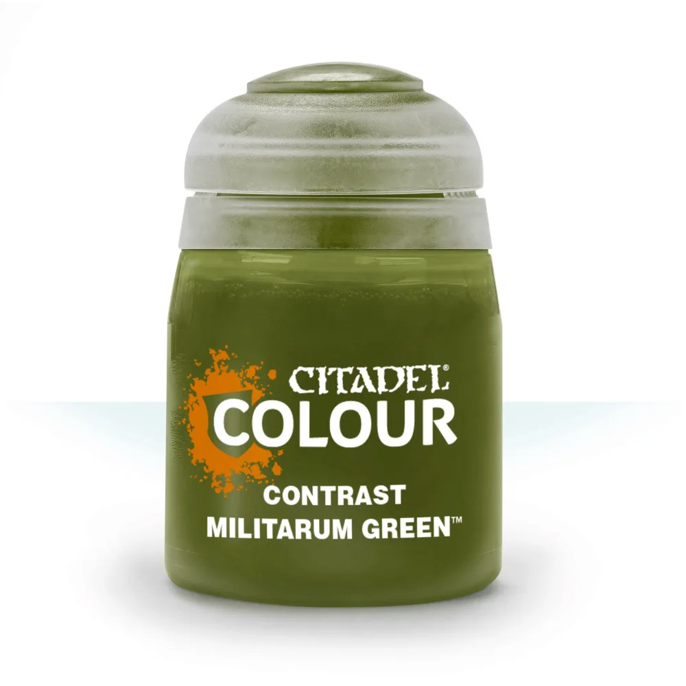 Баночка с краской Contrast: Militarum Green / Милитарум Зеленый (18 мл.)