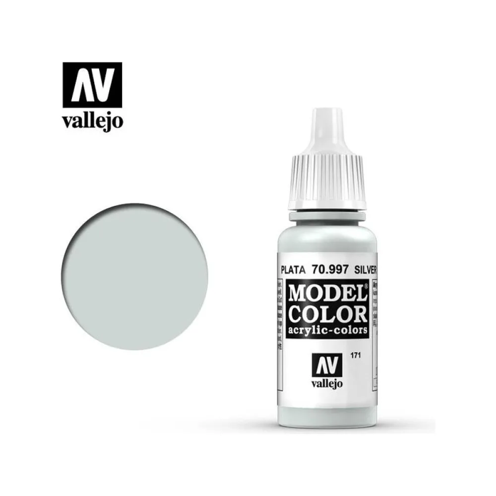 Баночка с краской Vallejo Model Color 70.997 Silver