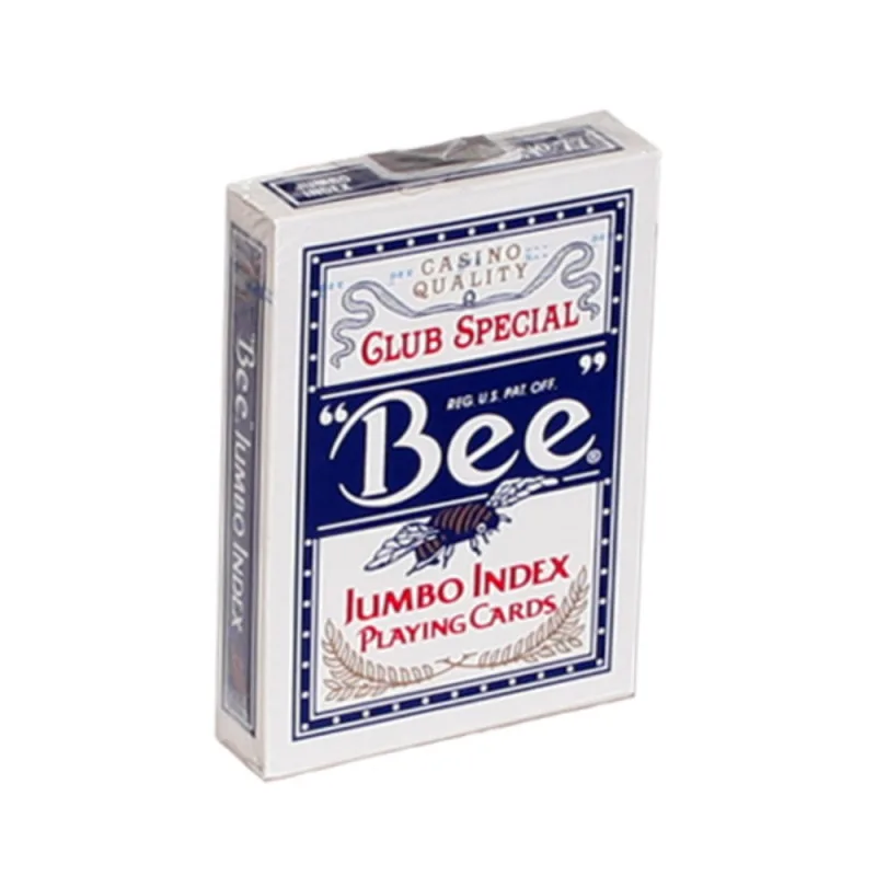 карты для покера Bee №92. Крупный индекс, синие