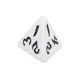 Кубик D4 Классический Рунический (бело-чёрный) (Кубики / Dices)