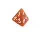 Кубик D4 Классический Рунический (бело-чёрный) (Кубики / Dices)