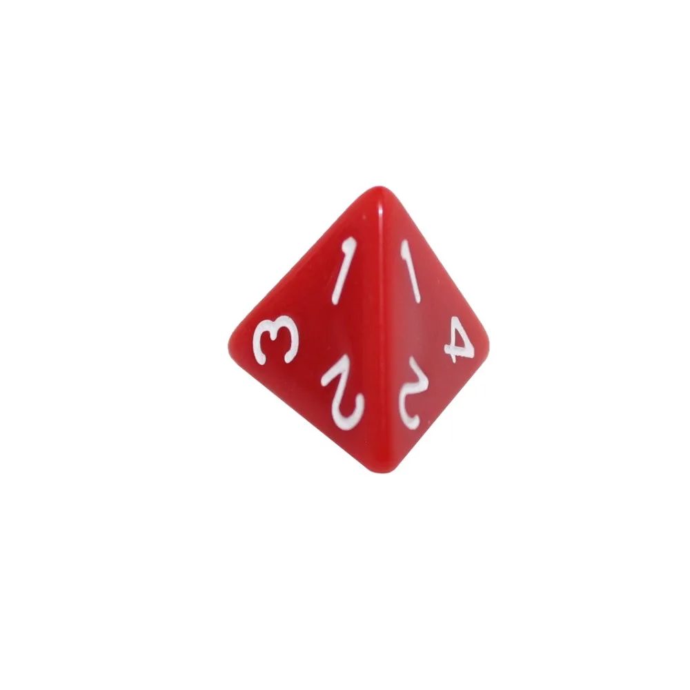 Кубик D4 Опак (красно-белый)