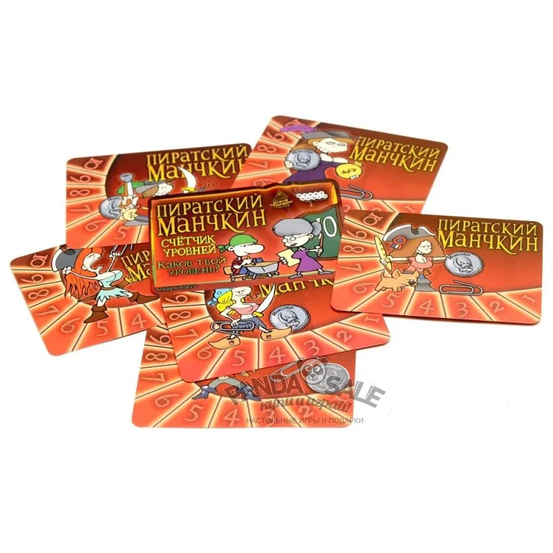 Набор счетчиков уровней для игры Манчкин: Пиратский Манчкин (красный)