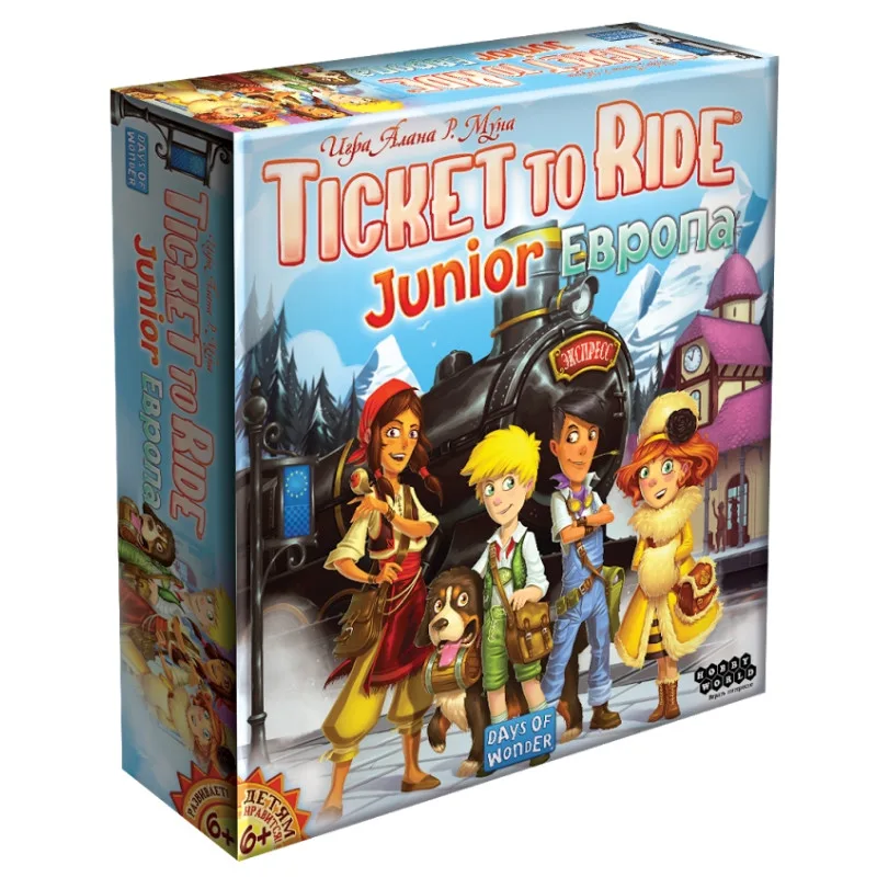 настольная игра Билет на Поезд Junior: Европа / Ticket to Ride Junior (для детей)