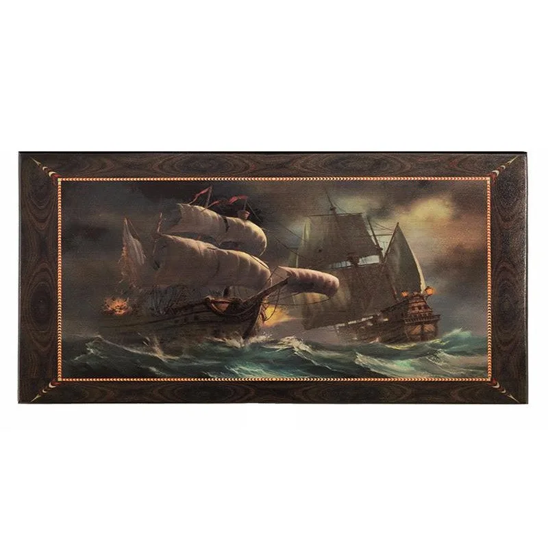 настольная игра Нарды с кораблями, большие (Смоленские, дерево, 60х30х4 см.)