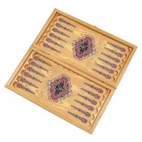 настольная игра Нарды + Шашки Сирия Красный ковёр, большие (дерево, 60х30х4 см.)