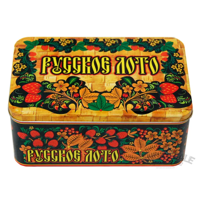 настольная игра Русское лото в жестяной коробке. Подарочное издание