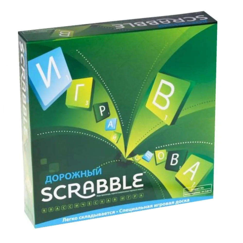 настольная игра Скрабл Дорожный / Scrabble Travel Deluxe