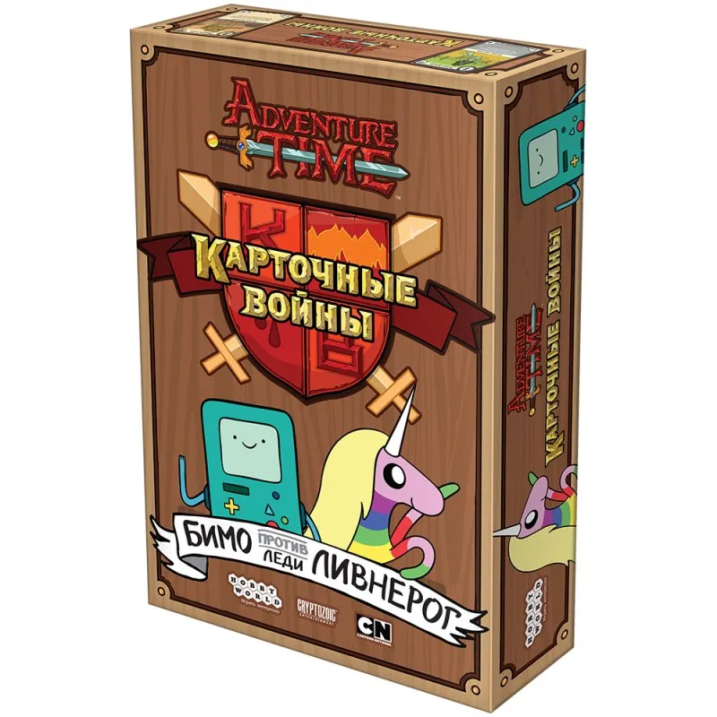 настольная игра Время приключений. Карточные войны. Бимо против Леди Ливнерог
