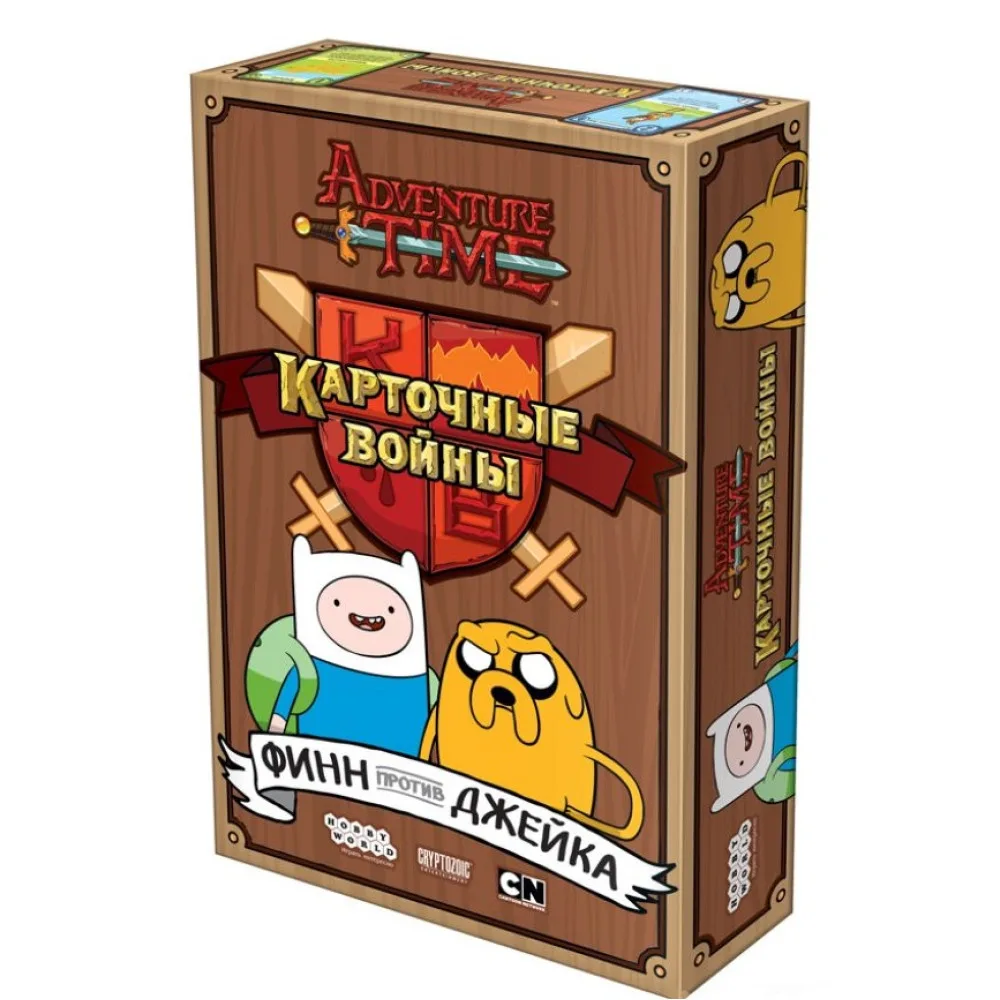 настольная игра Время приключений. Карточные войны. Финн против Джейка