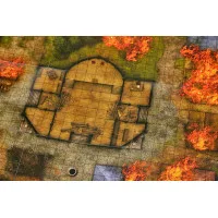 настольная ролевая игра Pathfinder. Игровое поле: Нападение на деревню