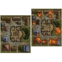настольная ролевая игра Pathfinder. Игровое поле: Нападение на деревню