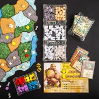 органайзер Meeple House UTS Organiser (для хранения жетонов, карт и кубиков, 7 секций, прозрачный)