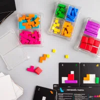органайзер Meeple House UTS Token Four (для хранения фишек, жетонов и кубиков, 4 секции, прозрачный)