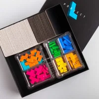 органайзер Meeple House UTS Token Two (для хранения фишек, жетонов и кубиков, 2 секции, чёрный)