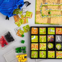 органайзер Meeple House UTS Token Two (для хранения фишек, жетонов и кубиков, 2 секции, чёрный)
