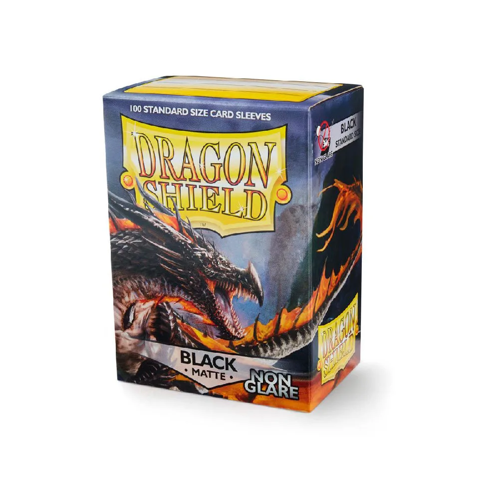 протекторы Dragon Shield (66 х 91 мм., 100 шт.): Black NonGlare Matte / Черные матовые (без бликов)