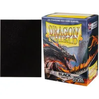 протекторы Dragon Shield (66 х 91 мм., 100 шт.): Black NonGlare Matte / Черные матовые (без бликов)