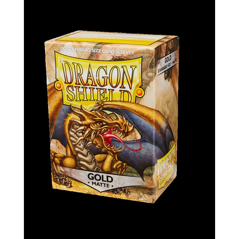 протекторы Dragon Shield (66 х 91 мм., 100 шт.): Gold Matte / Золотые матовые