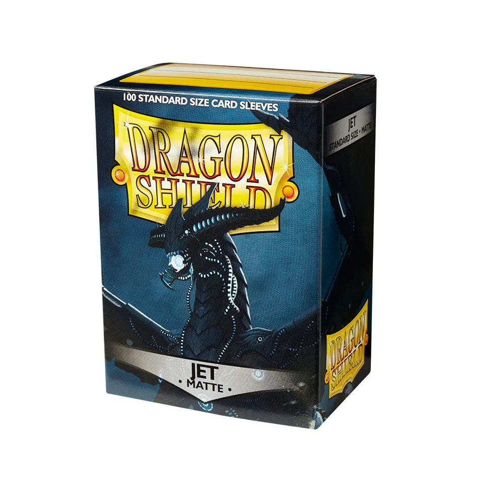 протекторы Dragon Shield (66 х 91 мм., 100 шт.,): JET Matte / Чёрные матовые, с вкраплением