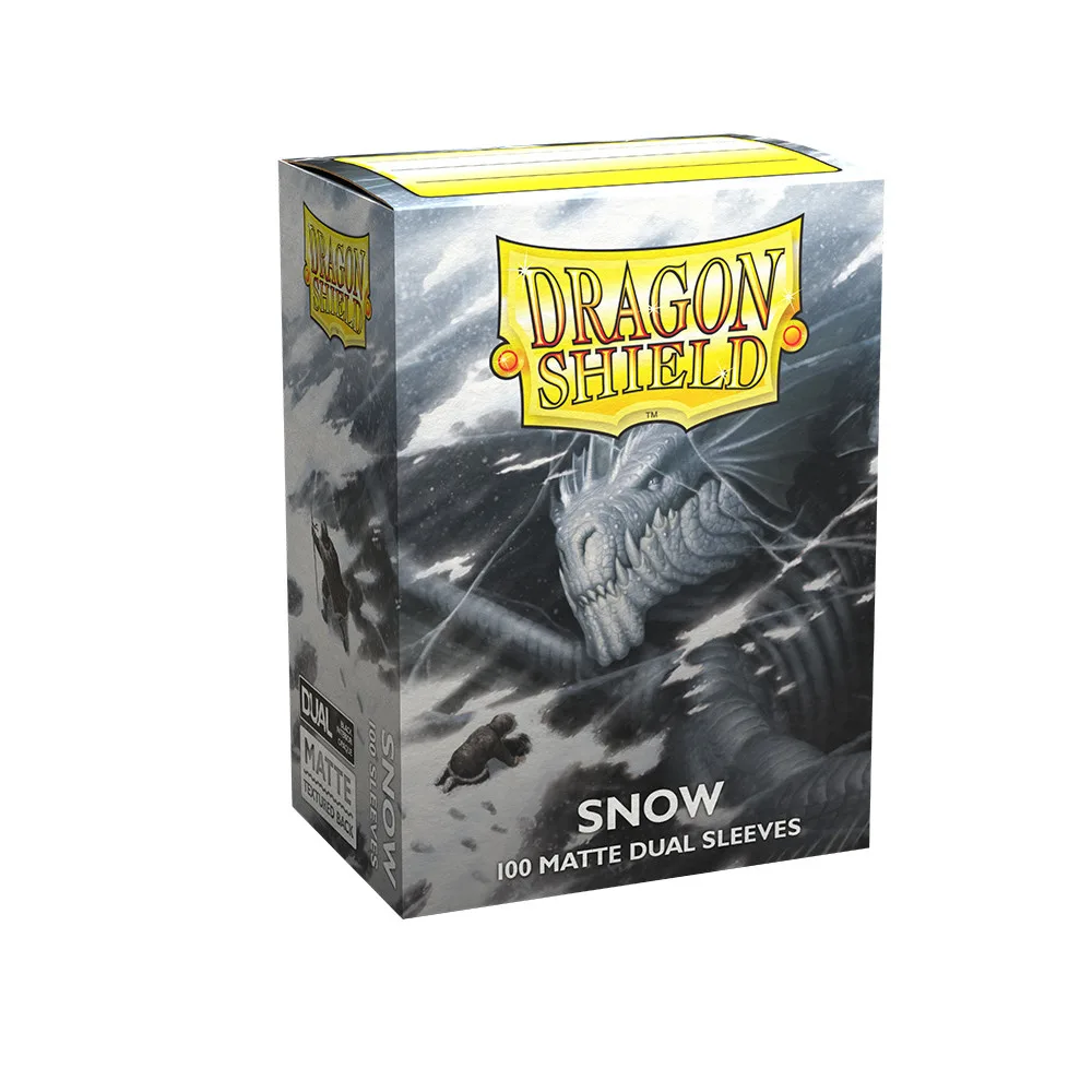 протекторы Dragon Shield (66 х 91 мм., 100 шт.): Snow Dual Matte / Снежные двойные матовые