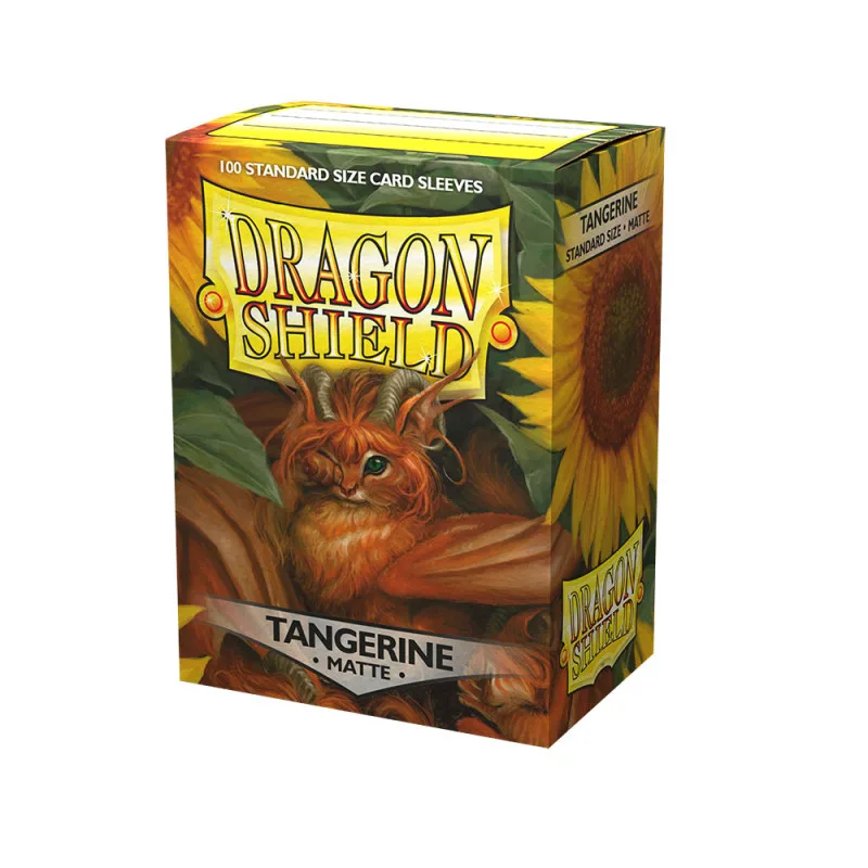 протекторы Dragon Shield (66 х 91 мм., 100 шт.): Tangerine Matte / Мандариновые матовые