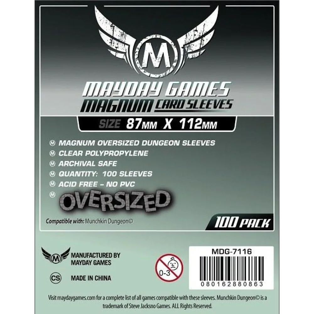 протекторы MayDay Magnum Sleeve (87 х 112 мм., 100 шт., прозрачные)