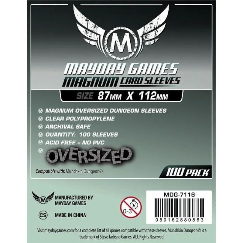 протекторы MayDay Magnum Sleeve (87 х 112 мм., 100 шт., прозрачные)