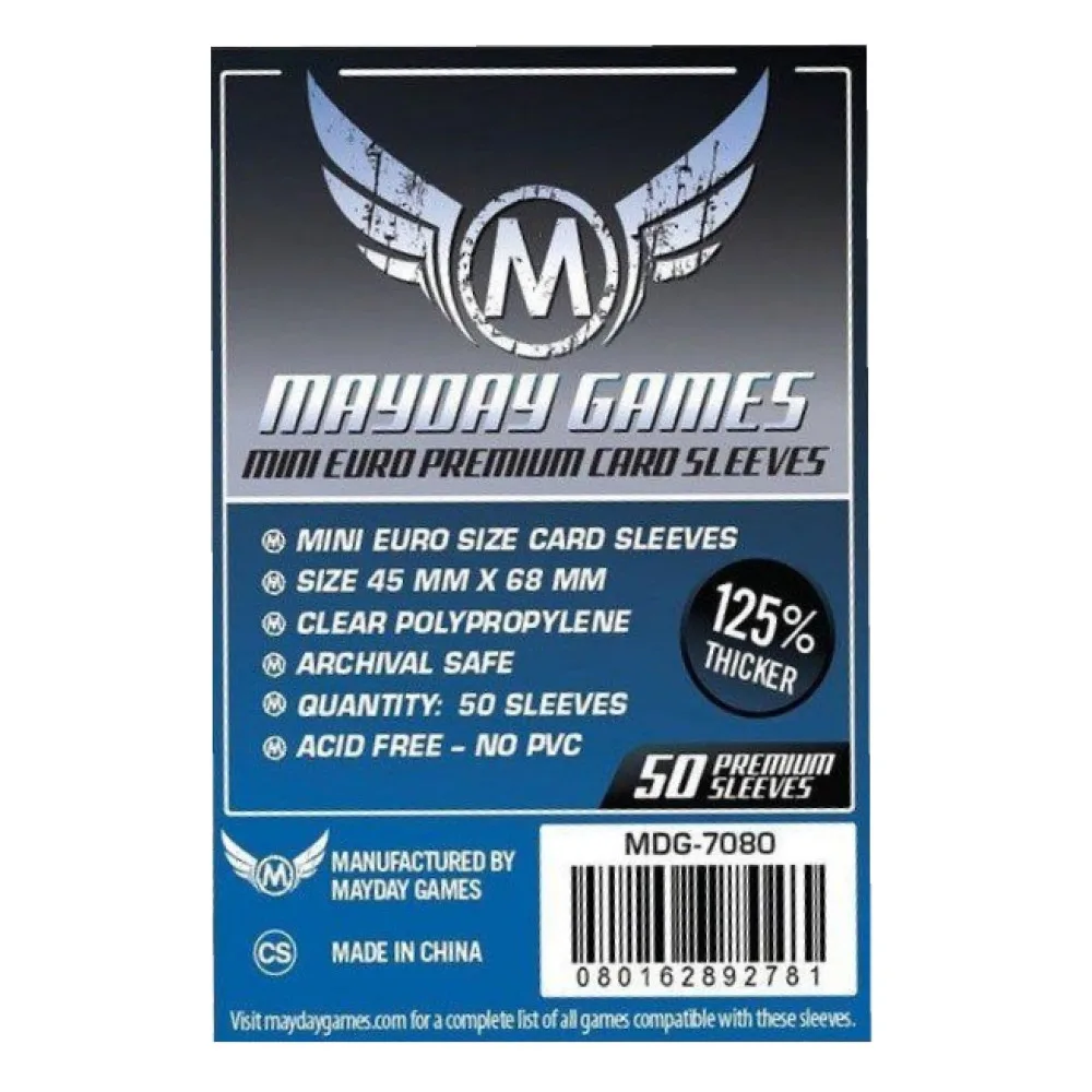протекторы MayDay Premium Mini Euro Size (45 х 68 мм., 50 шт. прозрачные)