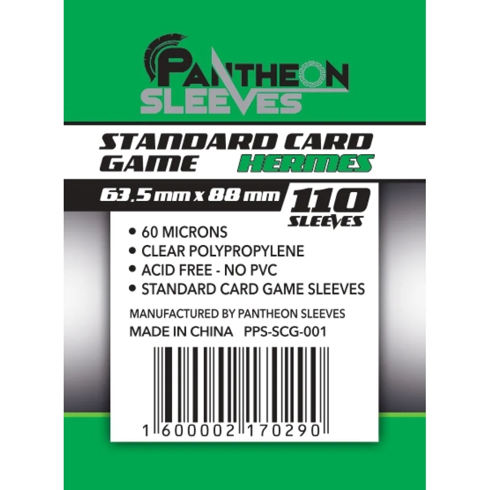 протекторы Pantheon Sleeves Standart Card Game Hermes (63.5 x 88 мм., 110 шт.)