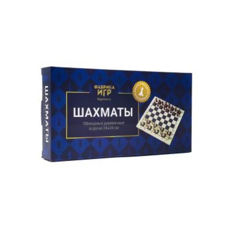 шахматы обиходные Фабрика Игр с деревянной доской 24х24 см